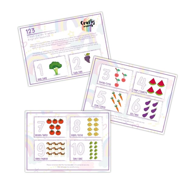 1 DIY Numbers Flashcards
