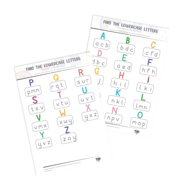 Uppercase & Lowercase Letters