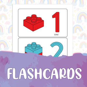 FLASHCARDS NUMBERS-50 Duplo Flashcards